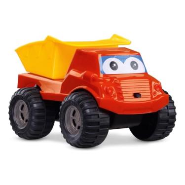 Imagem de Caminhão Caçamba Infantil Racer Truck Roda Livre – Brinquedo Educativo de Construção com Caçamba Basculante | Veículo Resistente para Crianças a Partir de 3 Anos