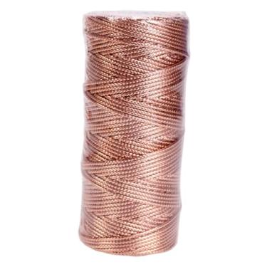 Imagem de Sclmgo Barbante Decorativo para Embalagens, Barbante Brilhante para Confeitaria E Etiquetas de Presente, Rosa Ouro