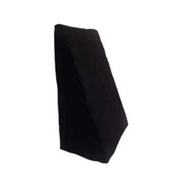 Imagem de Kit 2 Capas para Almofada Travesseiro Triangular Suave Encosto 65cmX45cmX30cm Em Tecido Oxford (Preto)