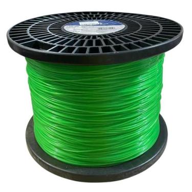 Imagem de 100 metros FIO DE NYLON REDONDO 1,80mm - PREMIUM P/ APARADOR DE GRAMA 