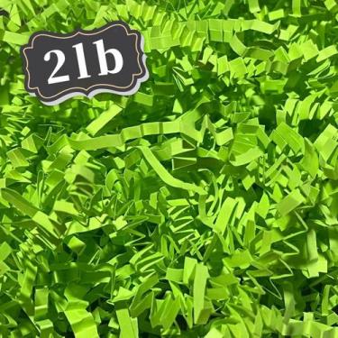 Imagem de Enchimento de trituração de papel cortado enrugado 1 kg verde fluoresc