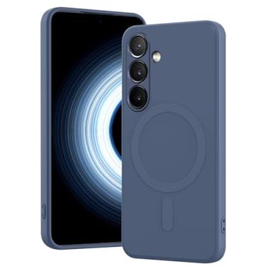 Imagem de MIDIIUGCT Capa magnética para Samsung Galaxy A54 5G, carregamento sem fio, capa fina de silicone TPU macio para Samsung Galaxy A54 5G, cinza, MUS-MFCX-10-08