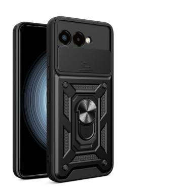 Imagem de Kukoufey Capa compatível com T-Mobile T Phone 3, com capa de lente de câmera deslizante compatível com capa protetora para celular T-Mobile Revvl 8 5G preta