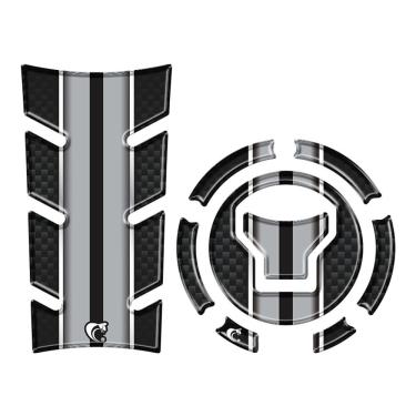 Imagem de Kit Protetor Tanque Moto Start 160 Ano 2025 Preto Branco E Preto