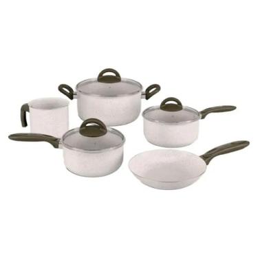 Imagem de Jogo de Panelas Brinox Suprema REV. Ceramico 5PCS - 7244/100 Vanilla