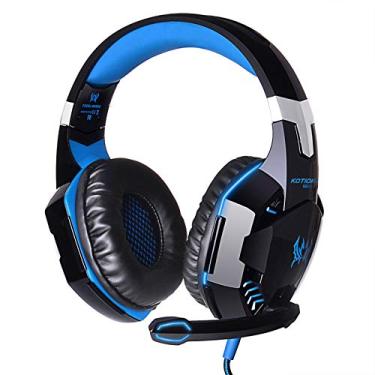 Imagem de Headset Gamer Over-ear G2000 com Microfone Estéreo Baixo Luz LED para Jogo PC Driver de Alta Precisão Isolamento Ruído A