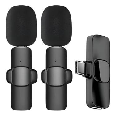 Imagem de Microfone Sem Fio Duplo Lapela Profissional Android Tipo C