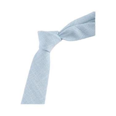 Imagem de Gravata Masculina Slim De 6cm 100% Algodão Feita À Mão Alta Qualidade 