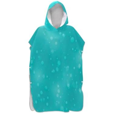 Imagem de Joisal Poncho de surf verde pastel para adultos trocador de roupa de praia com capuz toalha de banho reutilizável unissex adulto poncho com capuz