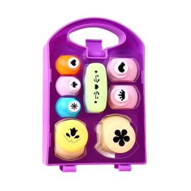 Imagem de oshhni Conjunto de 8 furadores de papel com formatos especiais para scrapbook, ideal para crianças e adultos. Perfurador de papel para scrapbook e festivais.