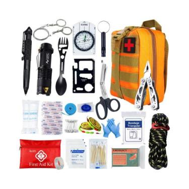 Imagem de Kit De Primeiros Socorros Tático Para Carro, Bolsa Médica De Sobrevivê