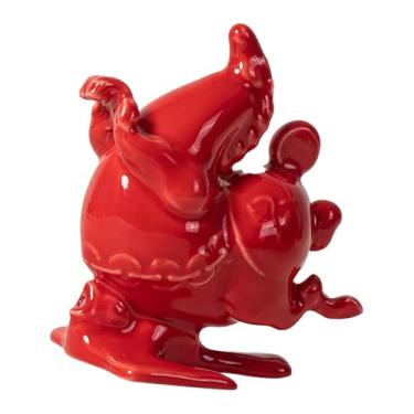 Imagem de Generic Incensário em miniatura em formato de cavalo, peça central de mesa com estatueta, porta-incenso para varetas, ideal para hotéis, escritórios e, Vermelho