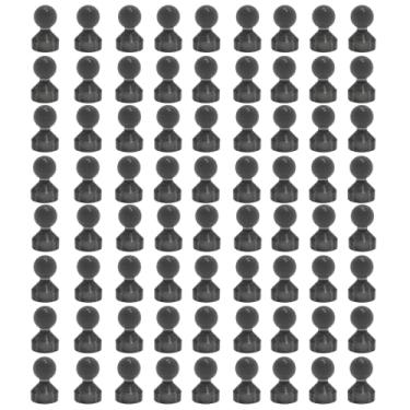 Imagem de Ant Mag Pinos magnéticos, pacote com 72 ímãs fortes de quadro branco para geladeira, mapas, escritório, cozinha e sala de aula, preto