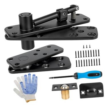 Imagem de Bothyi Dobradiça Oculta para Porta, Reforçada, Silenciosa, em aço Inoxidável, Kit Robusto para Porta Murphy com Rotação de 360° para Portas Secretas de