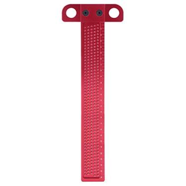 Imagem de Régua para escrita em madeira Tipo T Medidor de furo em liga de alumínio Ferramenta de marcação de carpinteiro Usinagem CNC de alta precisão Medidor de escrita profissional para (C)