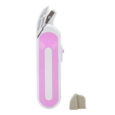 Imagem de Tesoura elétrica sem fio Cabo ergonômico Dois métodos de fonte de alimentação Tesoura elétrica portátil para cortar tecido Ideal para costureira Professora Artista Material ABS