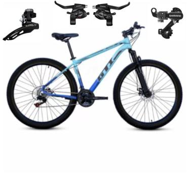 Imagem de Bicicleta Mtb Aro 29 Gti Roma 21v Indexado Freio Mecânico Cambios Trocadores Shimano-Unissex