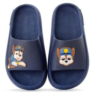 Imagem de Sandália Chinelo Infantil Patrulha Canina Slide Nuvem Menino e Menina 