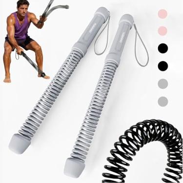 Imagem de Cordas de batalha sem corda para academia em casa - equipamento de ginástica sem fio para homens e mulheres, cordas de treino ponderadas para HIIT, equipamento de exercício versátil para exercícios em