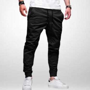 Imagem de Calça Jogger Masculina Sarja Masculina Punho Elástico-Masculino