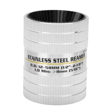 Imagem de Luocute Alargador de Tubo de Metal, Ferramenta de Chanframento de Rebarbação de Tubo Antiderrapante Resistente Com Design Serrilhado para Tubos de PVC de Aço Inoxidável de Cobre de