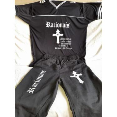 Imagem de Racionais - conjunto ( calça + camisa ) - RR, Preto, GG
