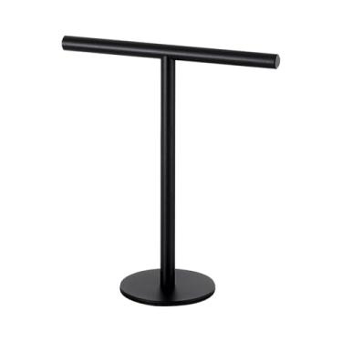 Imagem de Porta-toalhas de mão em pé, porta-toalhas de balcão para banheiro | Barra de toalha de mão de banho - Suporte de toalha de mão, toalheiro em forma de t para bancadas de cozinha do banheiro, barra de t