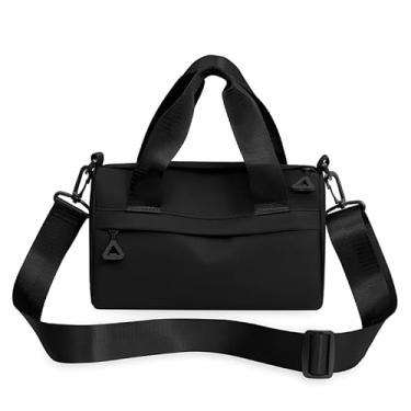 Imagem de Bolsa Leve Viagem Crossbody Casual Esportivo Sacola Mão Ombro Feminino(Preto【Impermeável】)