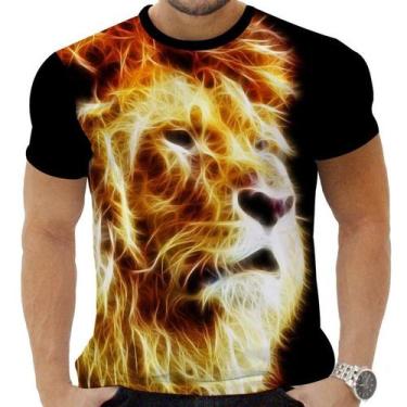 Imagem de Camiseta Camisa Personalizada Animal Felino Leão Selva 5 - OBDS, INF 6