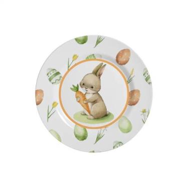 Imagem de Conjunto 6 Pratos Sobremesa Follow The Bunny Pascoa Alleanza