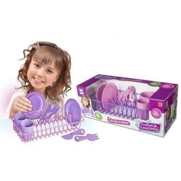 Imagem de Brinquedo Infantil Enxugando A Loucinha Com Acessórios 9 Pç - Zuca Toy