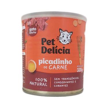 Imagem de Ração Úmida Pet Delícia Gato Adulto Picadinho de Carne 320g