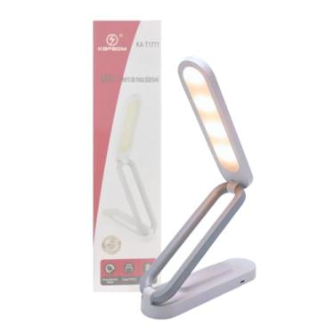 Imagem de Luminária Dobrável LED Recarregável USB – Luz Branco e Amarelo, Ideal para Estudos, Leitura e Escritório e Trabalho - Compacta - BRANCO