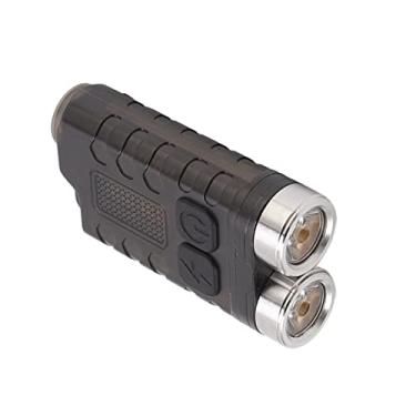 Imagem de Aoresac Mini Lanterna Recarregável Com Chaveiro, 900LM Magnético Portátil à Prova D'água IP65 Aviso de Luz Lateral Com Luz Roxa UV Detecção de Notas, Vermelha SOS, Tipo C e (Preto)