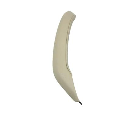 Imagem de Compatível com bmw x3 x4 f25 f26 2010-2016 lhd rhd interior do carro porta do passageiro esquerda direita puxar alça de couro exterior capa guarnição(Right-Oyster)