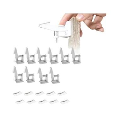 Imagem de Trancas Para Armários Brancas Para Bebês, 10 Peças, Protetor Invisível