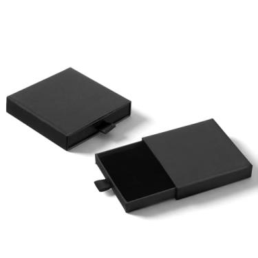 Imagem de XLIUAX Caixa de presente de joias, 4 peças, caixa de colar de anel, pequenas caixas de presente para pulseiras, brincos, colares, pulseira, organizador de gavetas, estojo de armazenamento com pingente