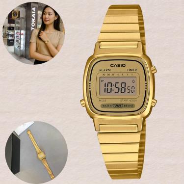Imagem de Relógio Casio Feminino Digital Vintage Dourado LA670WGA-9DF