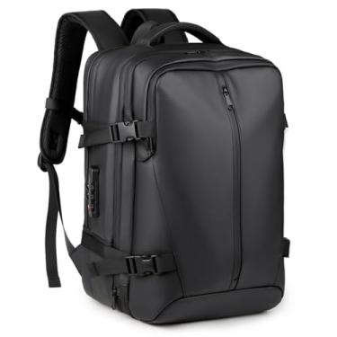 Imagem de XUXHOU Mochila a Vácuo, Mochila Leve e Expansível para Laptop de Viagem Com Trava de Combinação, Capacidade de 36-55L para Uso Comercial e Universitário