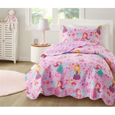 Imagem de Colcha Infantil Solteiro Dupla Face 2 Peças Menino Menina Mix - Cortte