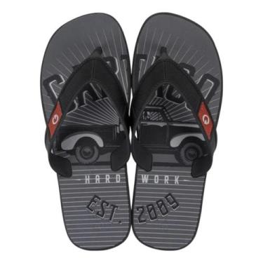 Imagem de Chinelo Masculino Cartago Grendene Dakar Confortável Oferta, Preto, 40