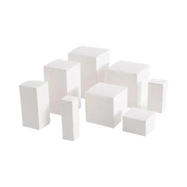 Imagem de Caixa De Papelão Branca Personalizada Pequena 50PCS Caixa Universal Qu