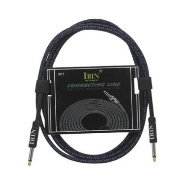Imagem de Cabo De Guitarra Multicolorido 3/6/10M Com Conector Jack, Redução De R