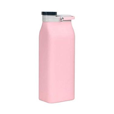 Imagem de Chaleira elétrica bomiching esportiva garrafa de água dobrável copo dobrável com tampas caneca de viagem portátil de silicone dobrável reutilizável para acampamento ao ar livre de escritório (cor