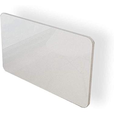 Imagem de Mesa suspensa suspensa montada na parede prateleiras de parede flutuantes mesa de computador dobrável contra a parede anteparo de suspensão multifuncional (cor: branco, tamanho: 90 x 50 x 2,5 cm)