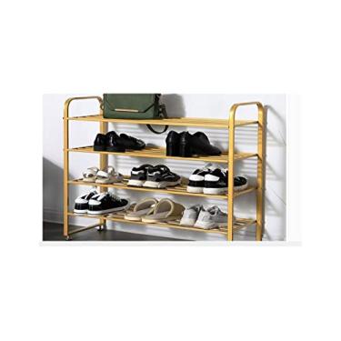 Imagem de Prateleira de sapato, organizador de sapatos, sapateira expansível de metal, empilhável, organizador de sapatos, prateleira de sapatos em armário, entrada, corredor, sapateira, organizador de sapatos