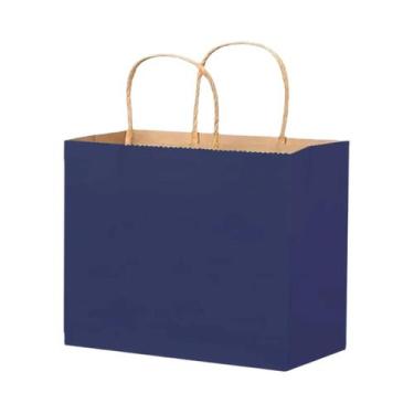 Imagem de Sacolas De Papel Kraft Com Alças, Pacote Com 10 Unidades, Sacolas De P