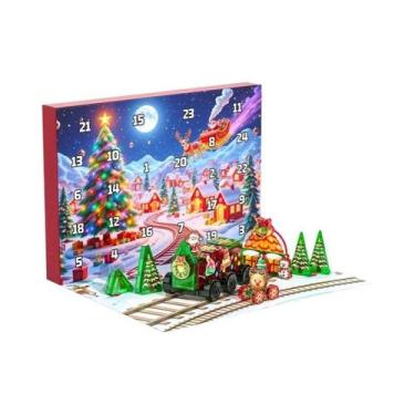 Imagem de Calendário Do Advento De Natal Com Blocos Magnéticos 45 Peças, Brinque
