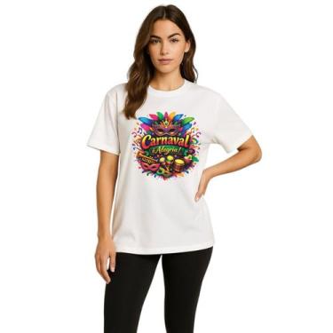 Imagem de Camiseta Feminina Carnaval É Alegria Novidade Moda Promoção - delite, 
