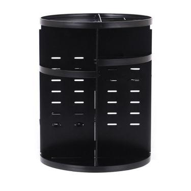 Imagem de Organizador Giratório Porta Maquiagem, Cosméticos E Acessórios Preto Ou Branco 360 Graus Preto